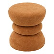 ATMOSPHERA - Pouf Ritem rond D.36cm ambre - vignette
