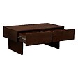 ATMOSPHERA - Table basse rectangulaire 2 tiroirs 2 niches Nyero 60x109cm marron - vignette