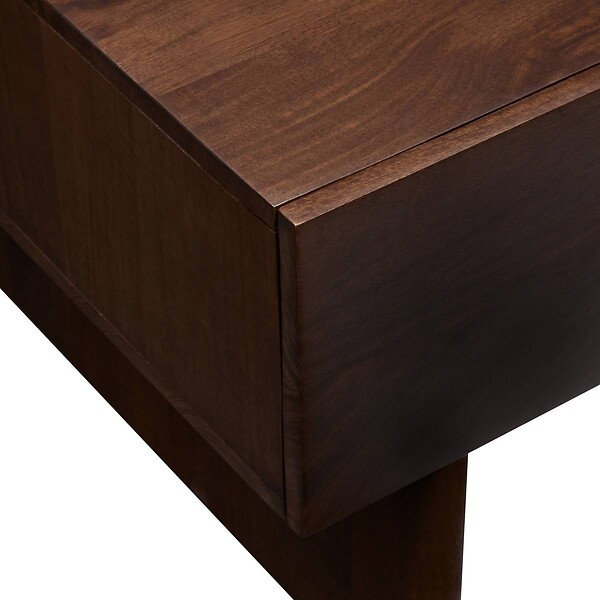 ATMOSPHERA - Table basse rectangulaire 2 tiroirs 2 niches Nyero 60x109cm marron - large