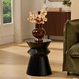 ATMOSPHERA - Table d'appoint Maya ronde D.35,5cm noir - vignette