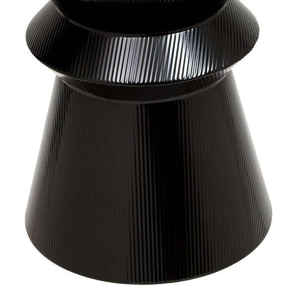 ATMOSPHERA - Table d'appoint Maya ronde D.35,5cm noir - large