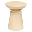 ATMOSPHERA - Table d'appoint Jaya ronde D.38cm blanc - vignette