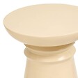 ATMOSPHERA - Table d'appoint Jaya ronde D.38cm blanc - vignette