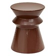 ATMOSPHERA - Table d'appoint Maya ronde D.35,5cm marron - vignette