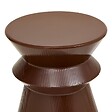 ATMOSPHERA - Table d'appoint Maya ronde D.35,5cm marron - vignette