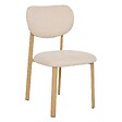 ATMOSPHERA - Lot de 2 Chaise tissu Decia beige pieds imitation hêtre - vignette