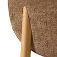 ATMOSPHERA - Lot de 2 chaises tissu Decia marron pieds imitation hêtre - vignette