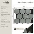 TECTAKE - Lot 8 panneaux acoustiques traitement acoustique en mdf placage bois véritable chêne gris clair 76x62x1,8 cm absorption phonique feutre nid abeilles - vignette
