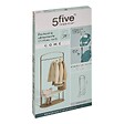 5 FIVE SIMPLY SMART - Portant à vêtements Come 2 étagères effet bois et marbre - vignette