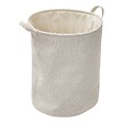 5 FIVE SIMPLY SMART - Panier à linge bouclette rond pliable 56L blanc - vignette