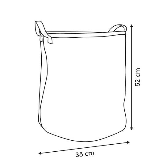 5 FIVE SIMPLY SMART - Panier à linge bouclette rond pliable 56L blanc - large