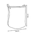 5 FIVE SIMPLY SMART - Panier à linge bouclette rond pliable 56L blanc - vignette