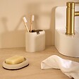 5 FIVE SIMPLY SMART - Porte-savon Argileo ovale 10x13cm beige - vignette