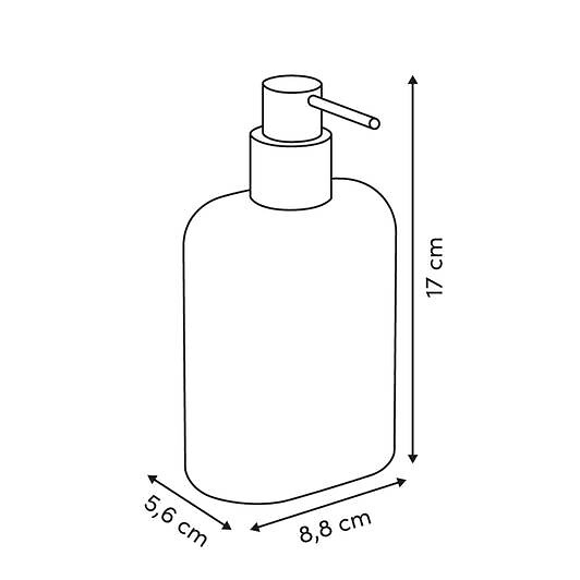 5 FIVE SIMPLY SMART - Distributeur de savon Argileo ovale 350ml beige - large