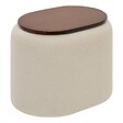 5 FIVE SIMPLY SMART - Pot à cotons Argileo ovale 9x12cm beige - vignette