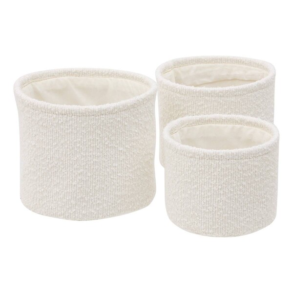 5 FIVE SIMPLY SMART - Lot de 3 paniers bouclette ronds - large