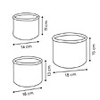 5 FIVE SIMPLY SMART - Lot de 3 paniers bouclette ronds - vignette