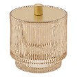 5 FIVE SIMPLY SMART - Pot à coton rond D.10cm ambre - vignette