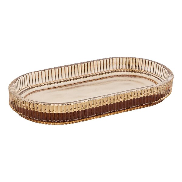 5 FIVE SIMPLY SMART - Plateau de salle de bain ovale Solis ambre - large