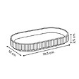 5 FIVE SIMPLY SMART - Plateau de salle de bain ovale Solis ambre - vignette