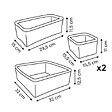 5 FIVE SIMPLY SMART - Lot de 4 paniers bouclette - vignette