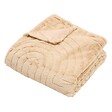 ATMOSPHERA - Plaid Arka 180x230cm effet fausse fourrure beige - vignette