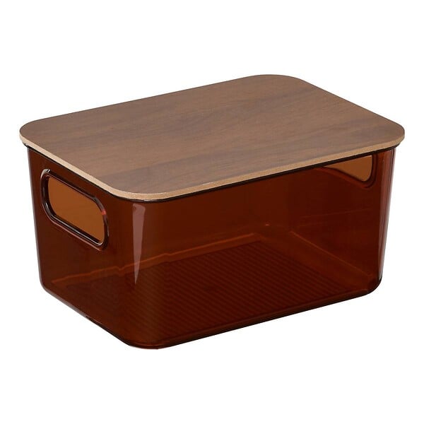 5 FIVE SIMPLY SMART - Boîte de rangement avec couvercle Lycia 2,2L acajou - large