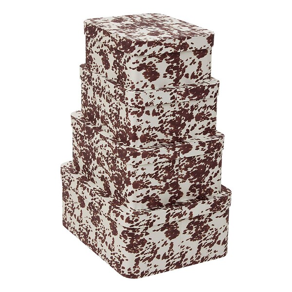 5 FIVE SIMPLY SMART - Lot de 4 boîtes Polybox rectangulaire - large