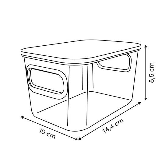 5 FIVE SIMPLY SMART - Boîte de rangement avec couvercle Lycia 0,8L vert - large