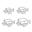 5 FIVE SIMPLY SMART - Lot de 4 boîtes Boxtab imprimé à pois - vignette
