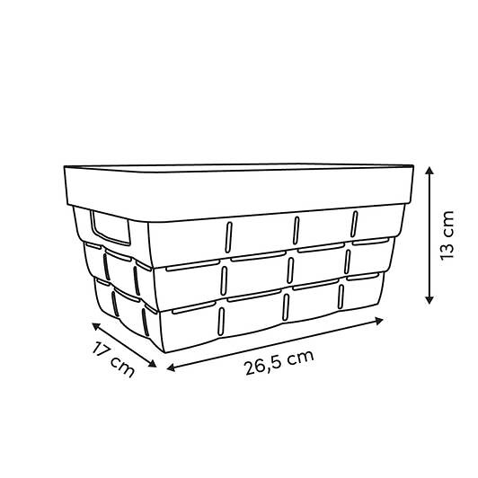 5 FIVE SIMPLY SMART - Panier Cocoa rectangulaire 5 L - large
