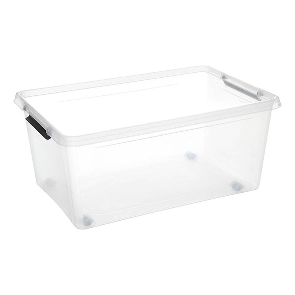 5 FIVE SIMPLY SMART - Boîte de rangement Clip'N Box rectangulaire 40L transparent - large