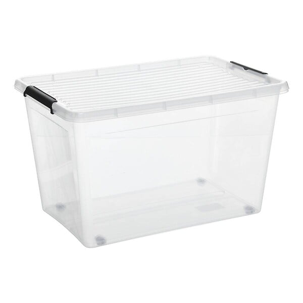 5 FIVE SIMPLY SMART - Boîte de rangement Clip'N Box rectangulaire 60L transparent - large