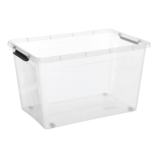 5 FIVE SIMPLY SMART - Boîte de rangement Clip'N Box rectangulaire 60L transparent - large