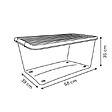 5 FIVE SIMPLY SMART - Boîte de rangement Clip'N Box rectangulaire 60L transparent - vignette