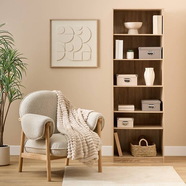 5 FIVE SIMPLY SMART - Lot de 4 boîtes unies Box' rectangulaires beige - large