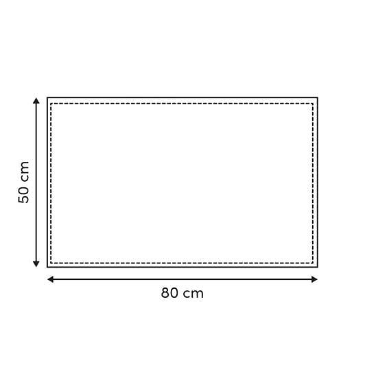 5 FIVE SIMPLY SMART - Tapis de bain texturé Stemy 50x80cm noir - large