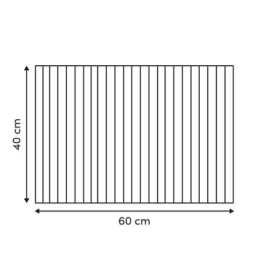 5 FIVE SIMPLY SMART - Caillebotis Argileo rectangulaire 40x60cm marron - large