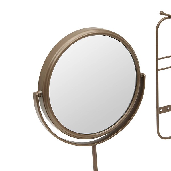 5 FIVE SIMPLY SMART - Miroir de beauté porte-bijoux Come ovale 25,5x27cm beige - large