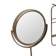 5 FIVE SIMPLY SMART - Miroir de beauté porte-bijoux Come ovale 25,5x27cm beige - vignette