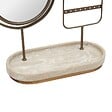 5 FIVE SIMPLY SMART - Miroir de beauté porte-bijoux Come ovale 25,5x27cm beige - vignette