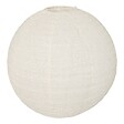 ATMOSPHERA - Lanterne boule Jordy en lin D.43cm blanc - vignette