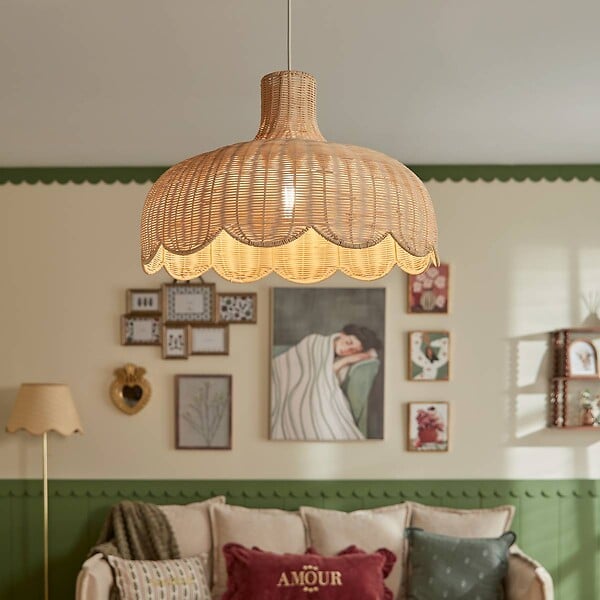 ATMOSPHERA - Suspension Mili ronde D.58cm marron - large