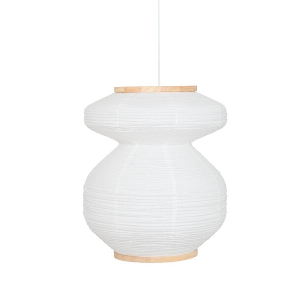 ATMOSPHERA - Suspension Nika ronde D.45cm blanc - large