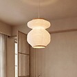 ATMOSPHERA - Suspension Nika ronde D.45cm blanc - vignette