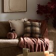 ATMOSPHERA - Coussin Automne carré 40x40cm beige - vignette