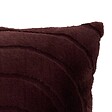 ATMOSPHERA - Coussin Arka carré 45x45cm effet fausse fourrure marron - vignette