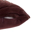 ATMOSPHERA - Coussin Arka carré 45x45cm effet fausse fourrure marron - vignette