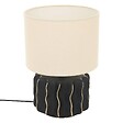 ATMOSPHERA - Lampe Malya cylindrique H.35cm noir - vignette