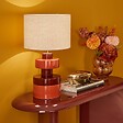 ATMOSPHERA - Lampe design Fiva cylindrique H.50cm marron - vignette